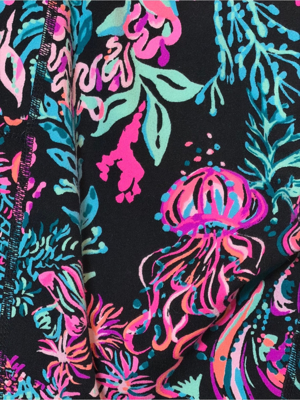LILLY PULITZER Weekender Mid Rise Midi Leggings TWILIGHT CORAL- Small - Picture 10 of 14